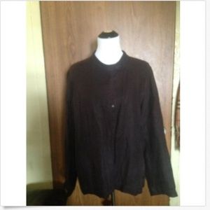 EILEEN FISHER 100% Linen Brown Jacket SZ XL